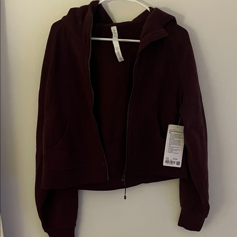 Lululemon Athletica Dark Red Hoodie Jacket